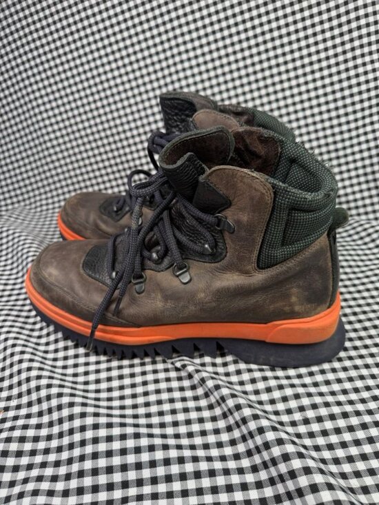 Camper Rex Boots Men EU 42 Brown Leather Orange Lug Sole Hiking Ankle Gorpcore main image 5